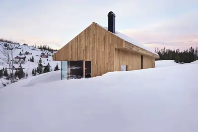 Image de Cabane conçue par un architecte avec vue sur le lac Myllavannet