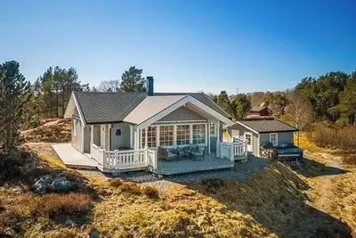 Image de Chalet avec vue sur l'archipel à Hitra