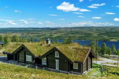 Image de Cabane en rondins avec vue sur le Golsfjellet