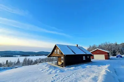 Image de Cabane forestière avec sauna et vue près de Hurdal