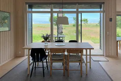 Image de Maison de vacances moderne avec vue sur les dunes