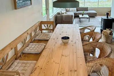 Image de Maison rénovée avec vue panoramique sur le Limfjord