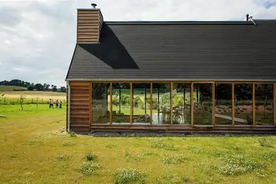Image de Maison d'architecte avec vue panoramique dans l'Uckermark