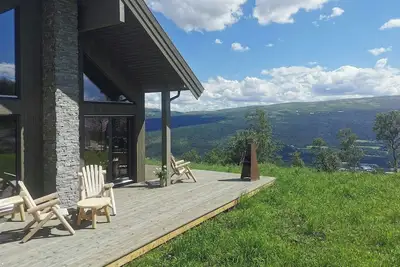 Image de Chalet de montagne avec vue panoramique et sauna
