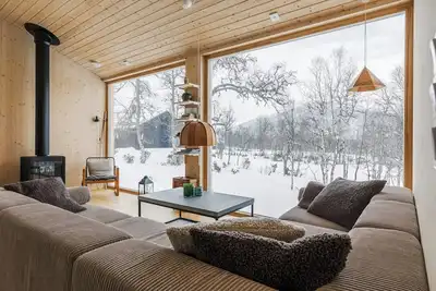 Image de Chalet avec vue sur le mont Hamrafjället