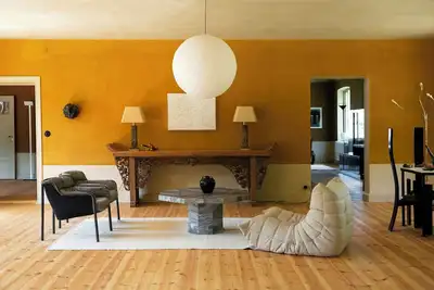 Image de Ferme élégante avec intérieur design à Österlen