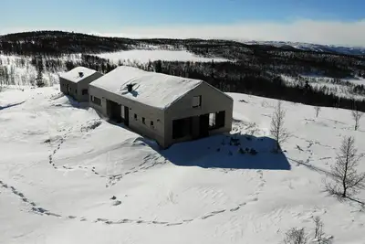 Image de Cabine avec vue sur le parc national de Hallingskarvet