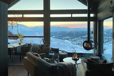 Image de Cabane avec vue panoramique et pistes de ski à proximité
