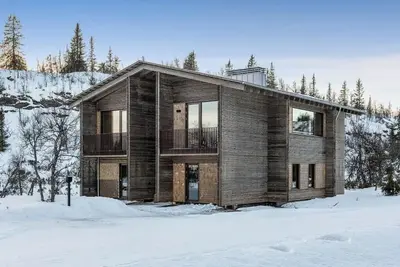 Image de Chalet de montagne conçu par un architecte dans la station de ski de Kvitfjell