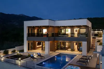 Image de Villa Serenity, heated pool, jacuzzi, sea view, bbg, famili, pets