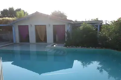 Image de Gîte de Gascogne - 6 personnes avec piscine privée, terrasses partagées et Wi-Fi