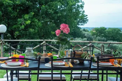 Image de Maison de vacances privée avec climatisation, Wifi, piscine privée, Tv, patio, animaux admis