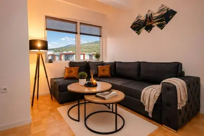 Image de Heart of Ohrid Lake Free Parking FastWIFI Balcony Smart Tv Ac Mountain View