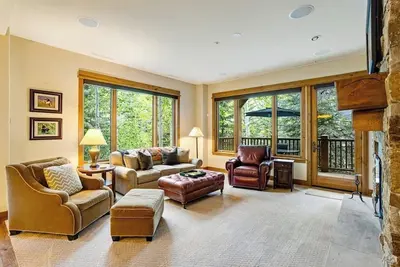 Image de Second-floor retreat near the slopes with grill, fireplace, pool, & hot tub