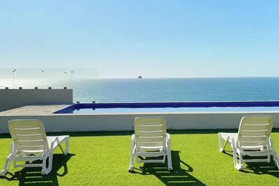 Image de Moderno depa a 1 cuadra de la playa + rooftop view