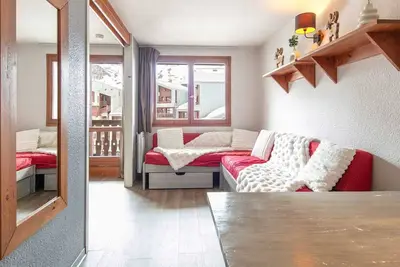 Image de Studio cocooning 4pers, balcon vue montagne