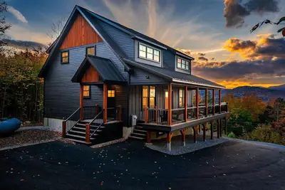 Image de Spacious 5-bedroom chalet with slope views of Sunday River slopes