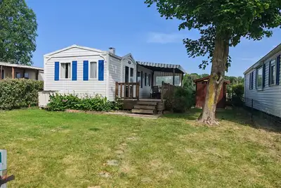 Image de location de mobil-home en baie de Somme;petit camping avec piscine chauffée