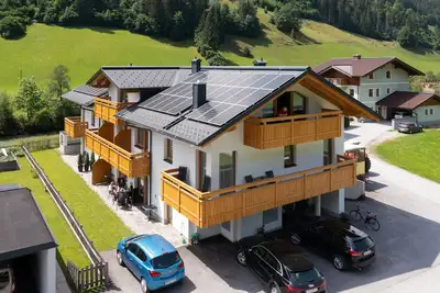 Image de Appartement 'Gästehaus Egger 1' avec vue sur la montagne, balcon et Wi-Fi