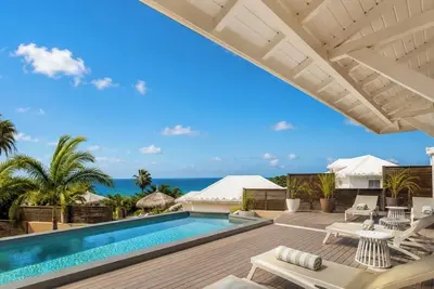 Image de Villa Ouassou, vue Mer et piscine entre Gosier et St Anne