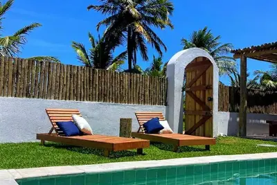 Image de Beachfront property with pool, Casa Cajá Praia Mariscos