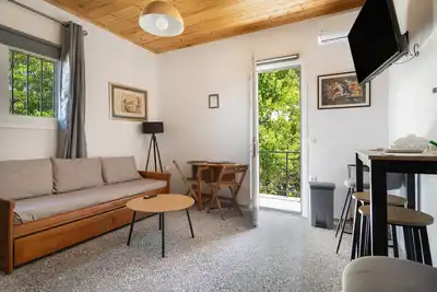 Image de Appartement « Anna's House B » avec vue sur la montagne, Wi-Fi et climatisation