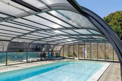 Image de Maison de vacances « Gîte des Amoureux » avec piscine partagée, terrasse et Wi-Fi