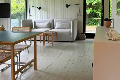 Image de Maison classique des années 70 au bord de la plage à Smidstrup