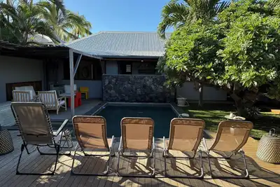 Image de Villa Kaz Veloutier avec piscine proche du lagon de La Saline les bains