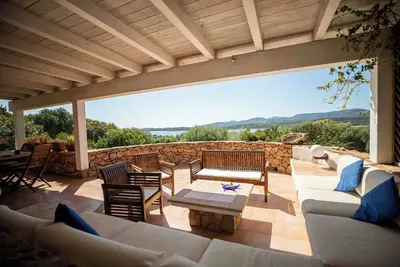 Image de House with sea view terrace and beach with direct access 100 mt