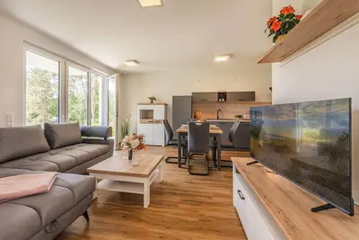Image de Exclusive vacation rental with lake views and a terrace near the Baltic Sea beach