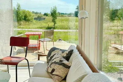 Image de Maison moderne en bois noir sur la péninsule de Bjäre