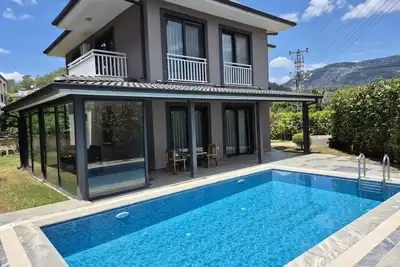 Image de 3+1 Villa with Pool in Göcek/İnlice, 1 km from the Beach, 5 km from Göcek.