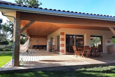 Image de Villa neuve 8 pers • Grande terrasse couverte • À 10 min des plages de Soulac