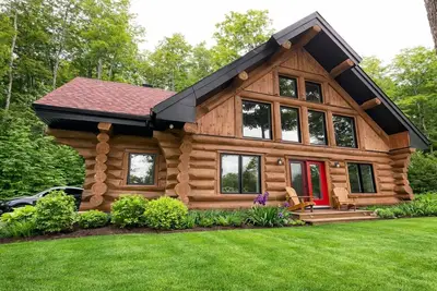 Image de Chalet en bois rond, Séjour calme en pleine nature, près du Golf Montebello