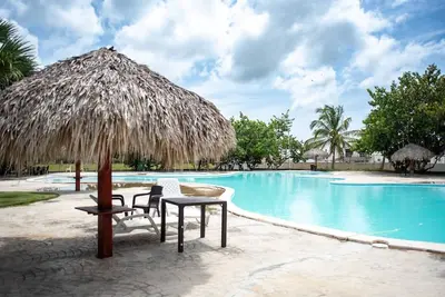 Image de Maison luxueuse à Punta Cana 3 chambres, piscine partagée, barbecue