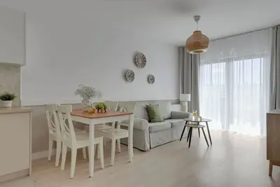 Image de Dwie Motławy 54 with Balcony | River View