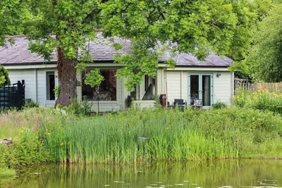 Image de Bulrush Cabin, with a garden in Longtown