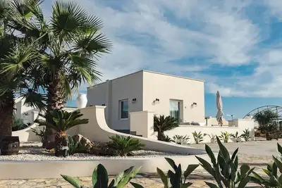 Image de A Design Oasis in Marsala: A Modern Villa Amid Palm Trees and Vineyards