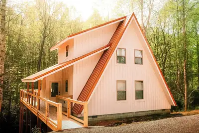 Image de Modern Western A-Frame w/ Hot Tub - Red River Gorge, Ky