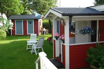 Image de Here is the entrance to the 38 m2 Snatra cottage
