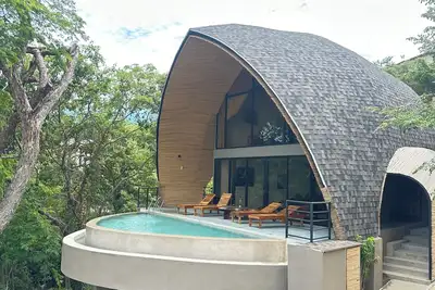 Image de villa luxe, vue ocean, piscine, gymnase