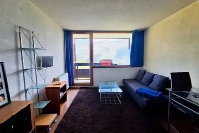 Image de Studio cosy avec une jolie vue sur le lac du Chevril