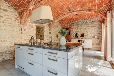 Image de Casa Carlin, Cascine Crema: large house that sleeps up to 11 people, with a 20x14 m pool