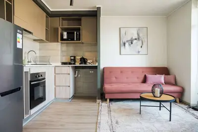 Image de Chic 2br Apt in Nunoa with Balcony for 5