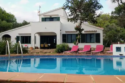 Image de Maison de vacances « Casa en el Campo avec vue sur la mer », piscine privée, terrasse et Wi-Fi