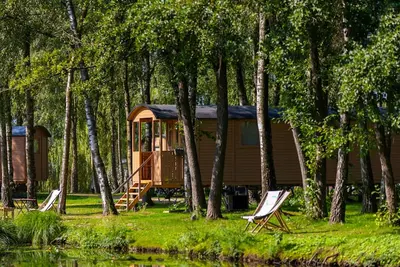 Image de Camping Papillon Kinrooi - Pipowagen 4 p. terras by Interhome