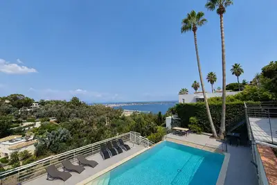 Image de Villa 6ch vue mer panoramique et piscine - Super Cannes
