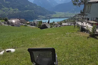 Image de Fantastic 4-bedroom chalet in Amden with mountain and lake view - Casa Respiro
