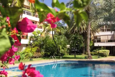 Image de Estadía relajante en Pampatar: Terraza, Piscinas